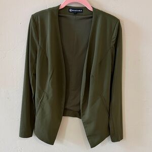 Wantable Women's Olive Green Casual Blazer Size S
